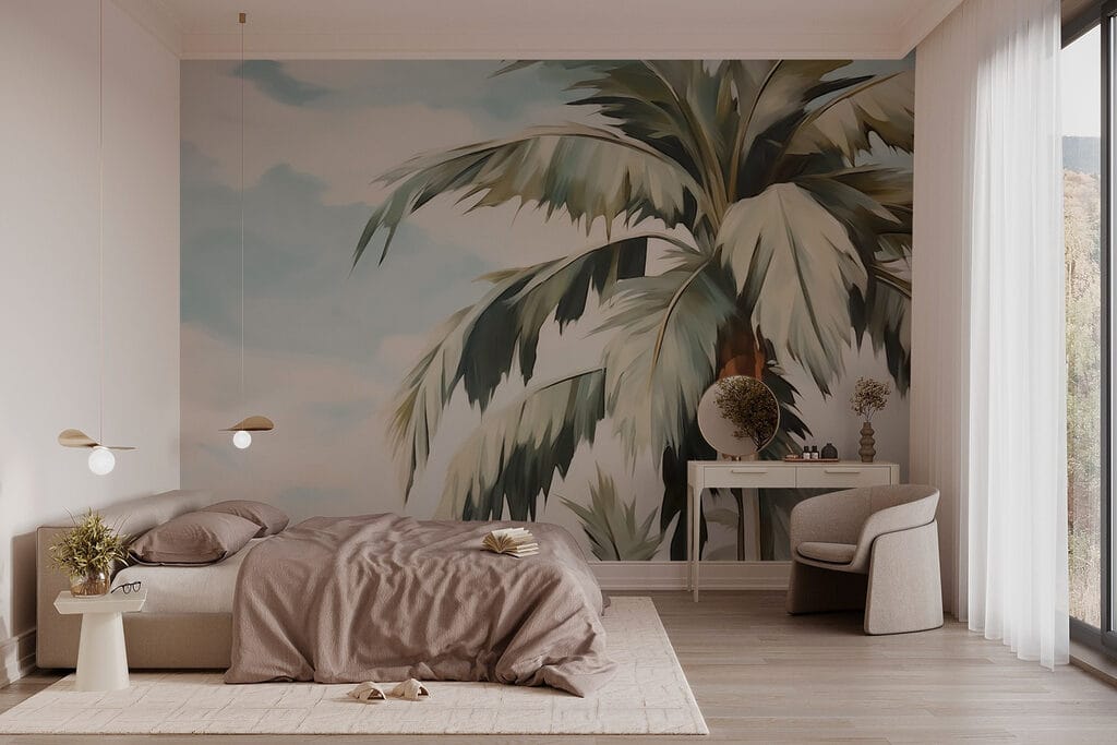 Palm tree with a fruit on it Palm tree with a fruit on it