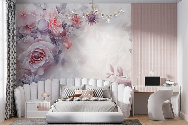 Delicate blossoms in soft hues