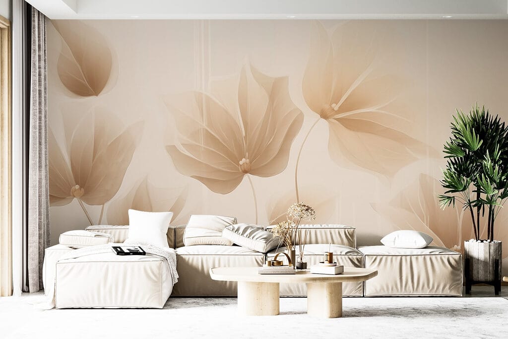 Delicate leaves in soft hues Delicate leaves in soft hues