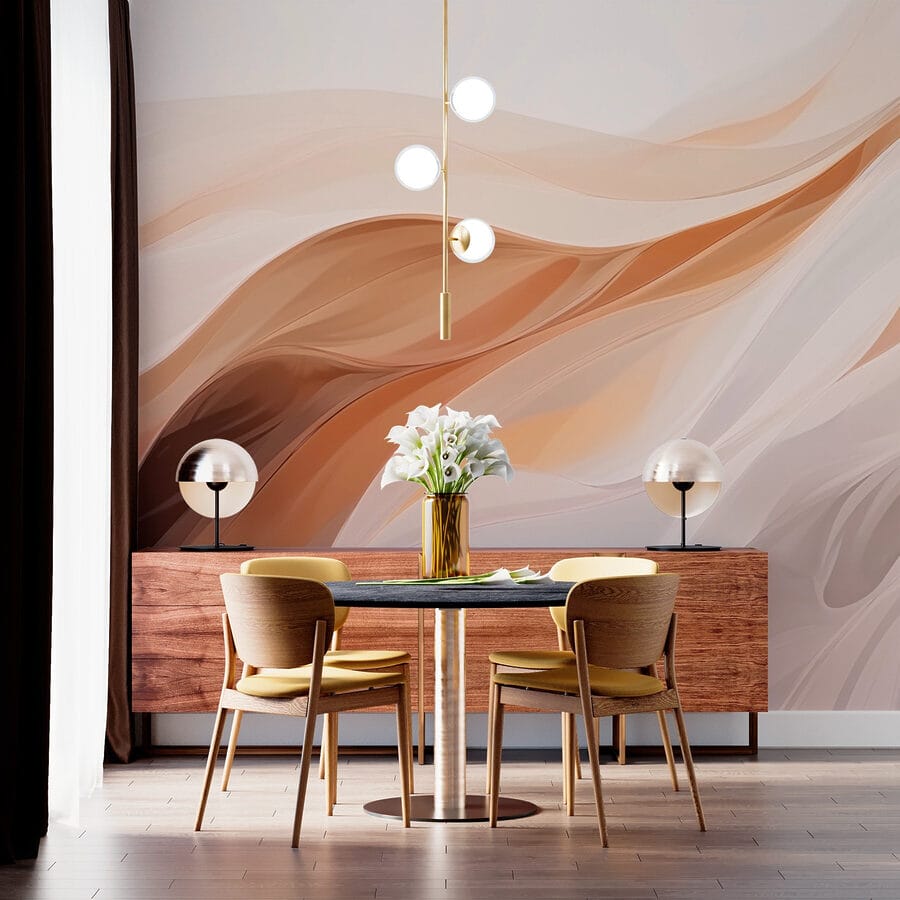 Soft waves of warm colors flowing Soft waves of warm colors flowing