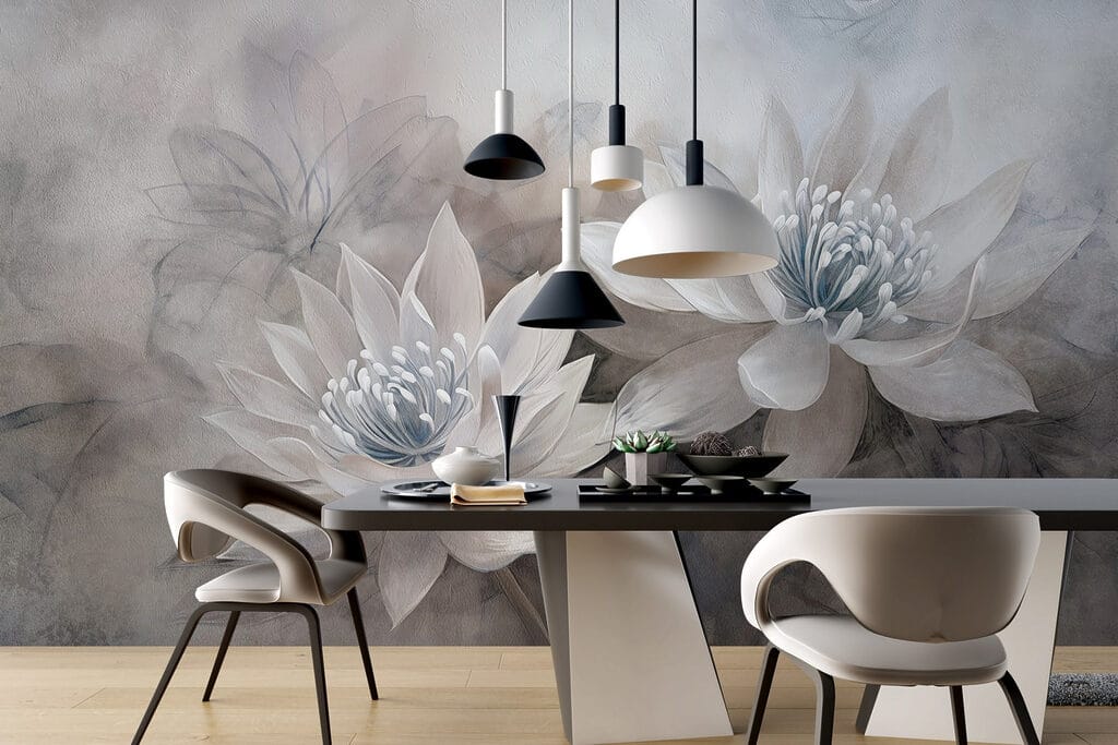 Delicate blossoms in soft hues