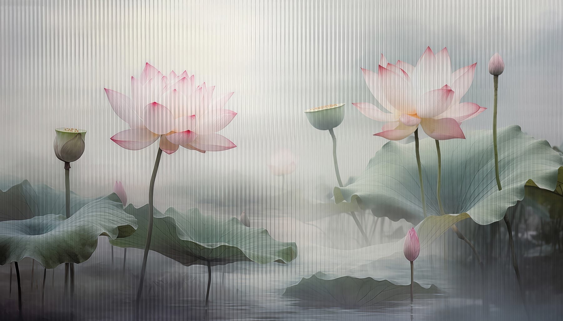 Serenity Among Lotus Blooms