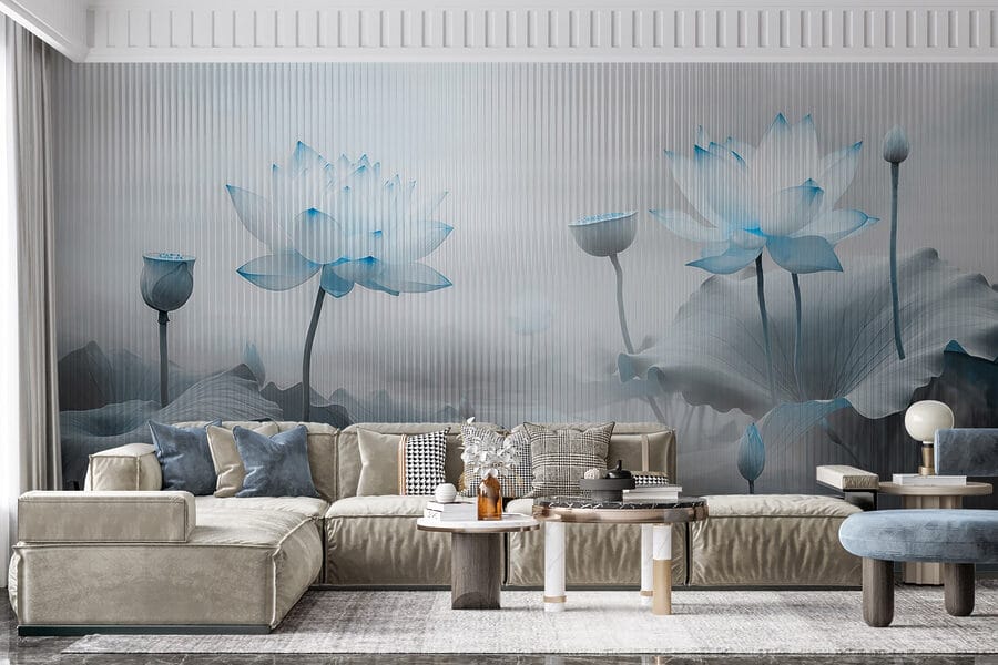 Painting of flowers and leaves Painting of flowers and leaves