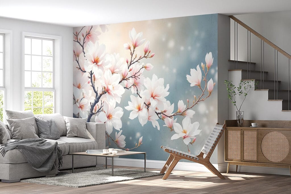 Tree with white flowers