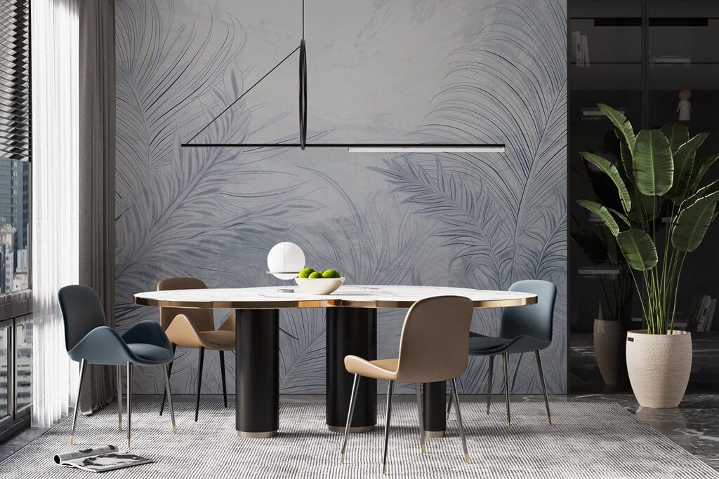 Nature's calming, soft palm leaves