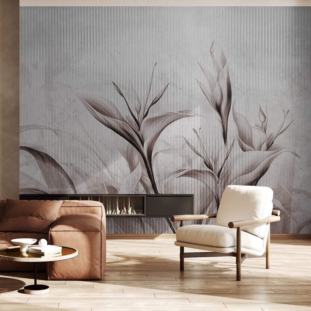 Dreamy floral textures in soft tones