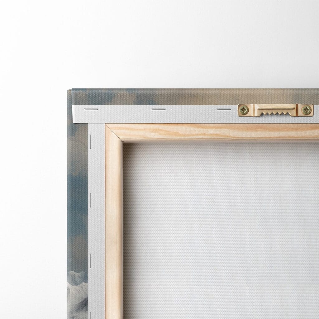 Mountain range with snow