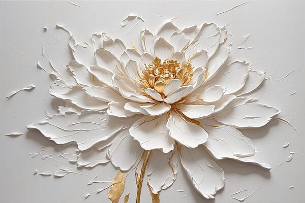 Elegant flower in soft textures