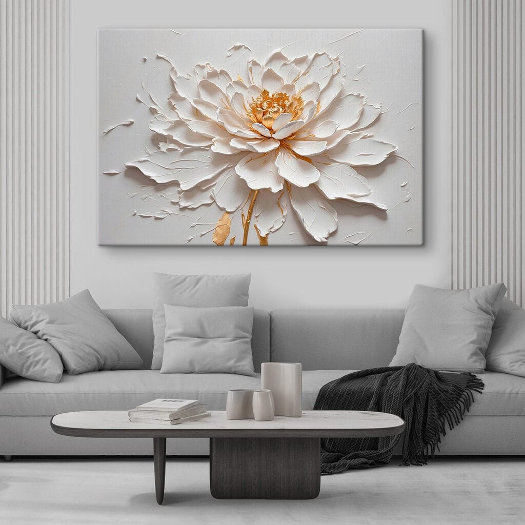 Elegant flower in soft textures