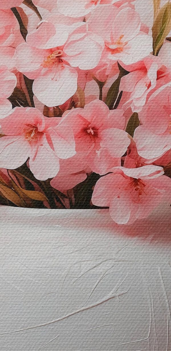 Vase with pink flowers Vase with pink flowers