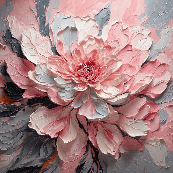 Pink and grey flower Pink and grey flower