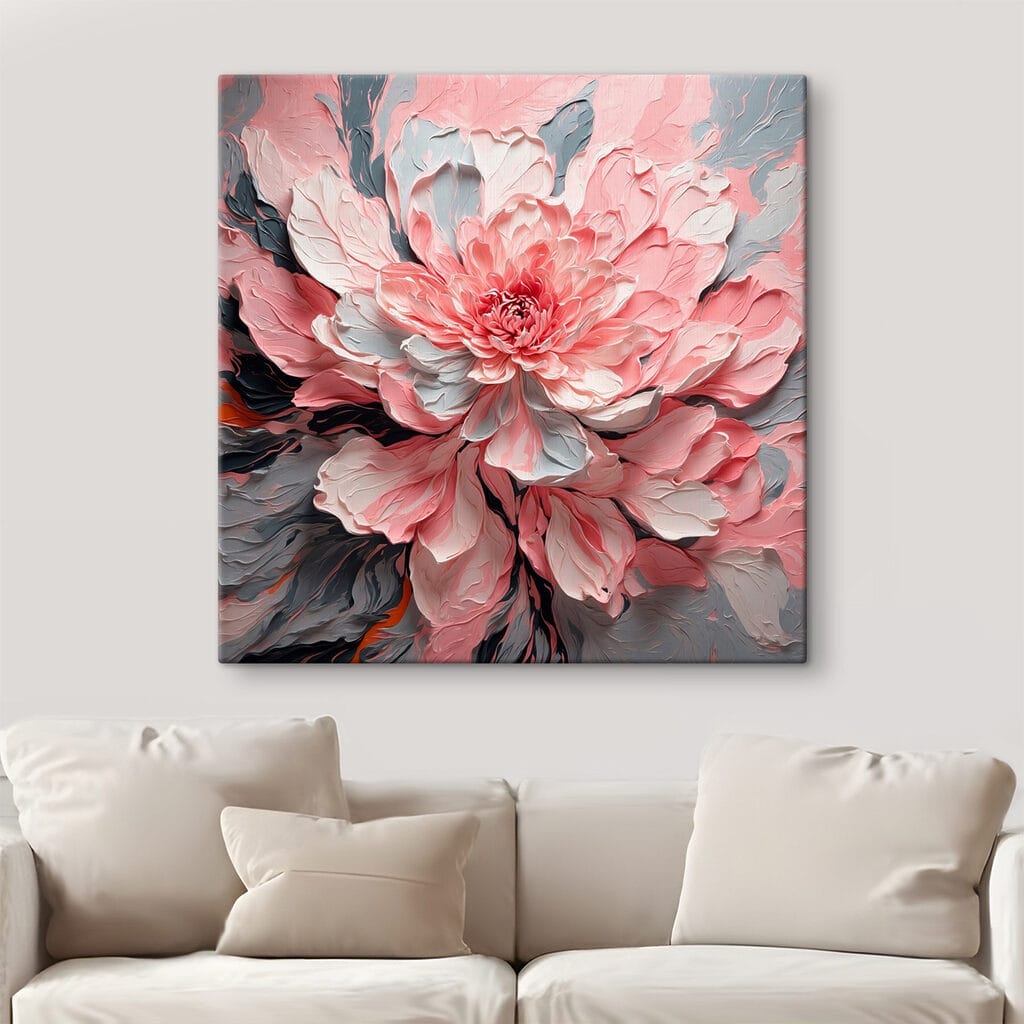 Pink and grey flower Pink and grey flower