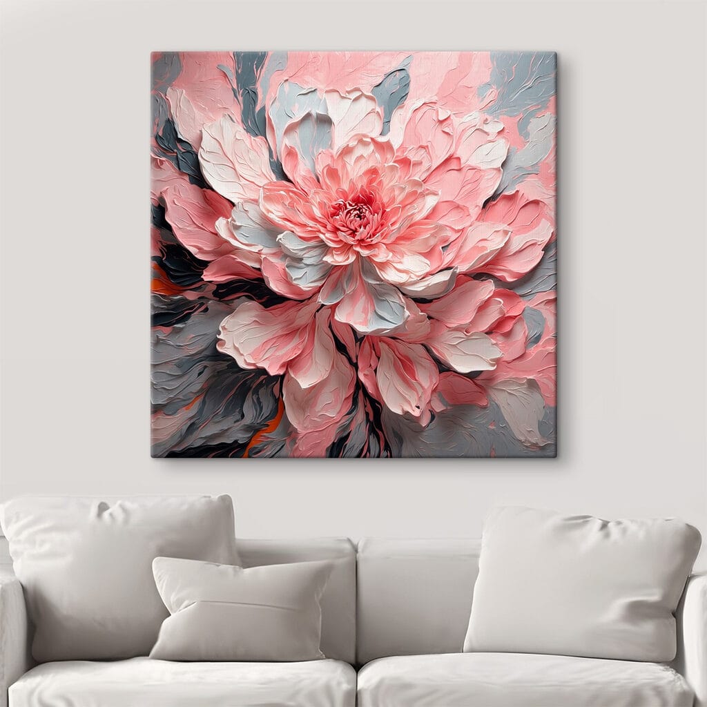 Pink and grey flower Pink and grey flower