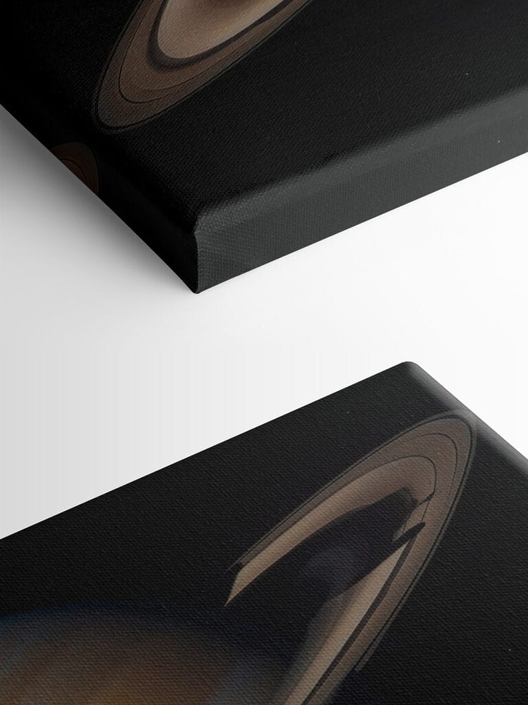 Planet with rings around it Planet with rings around it