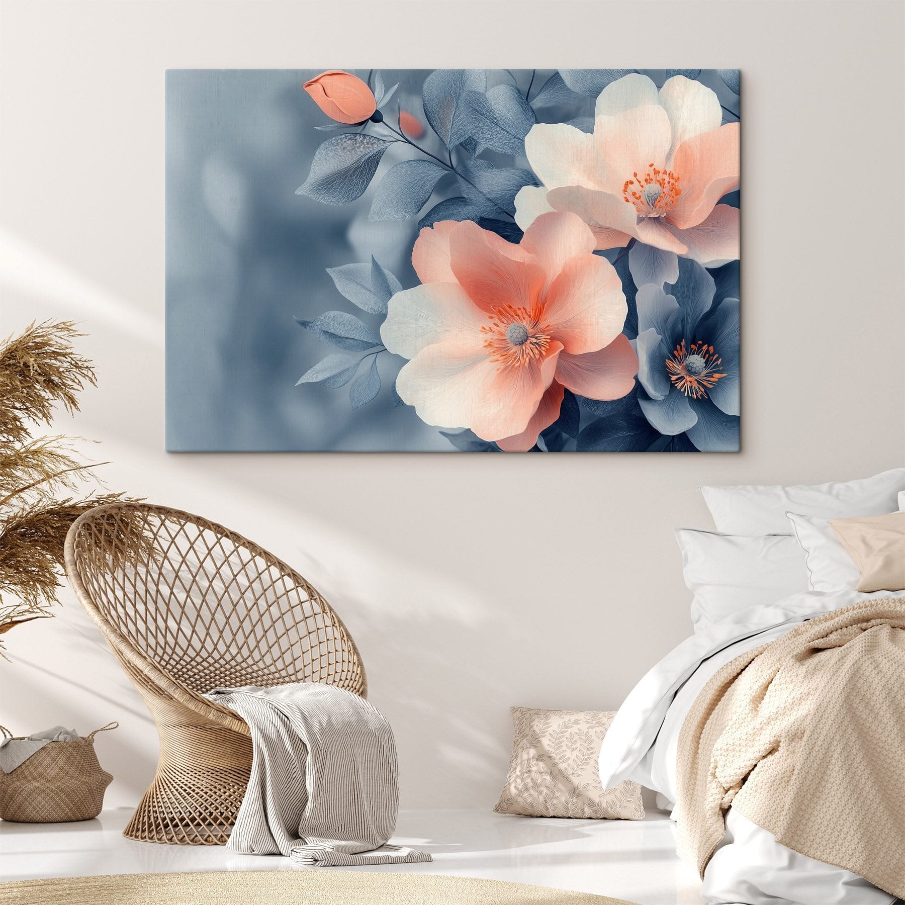 Delicate blooms in soft hues