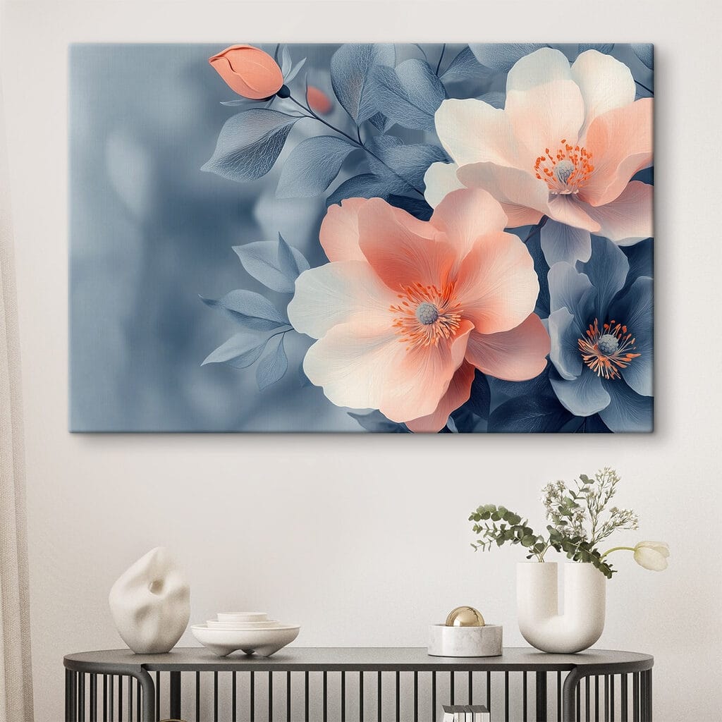 Delicate blooms in soft hues