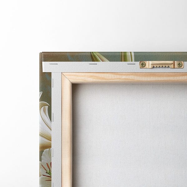 Painting of a vase of white flowers Painting of a vase of white flowers