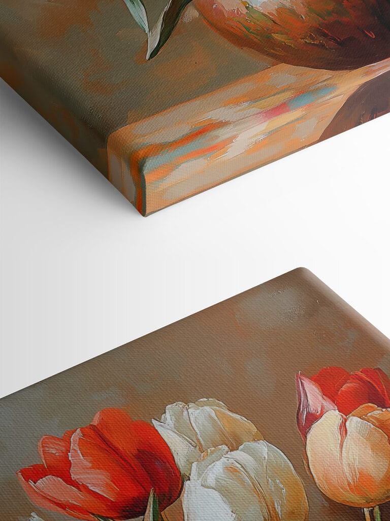 Painting of flowers in a vase Painting of flowers in a vase