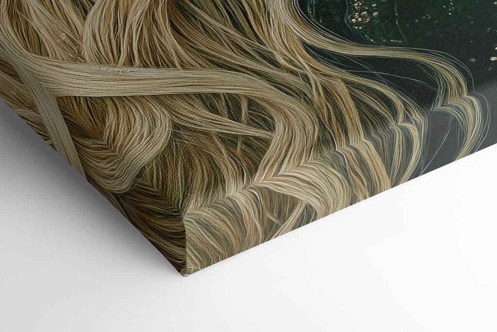 Woman wearing a green hat