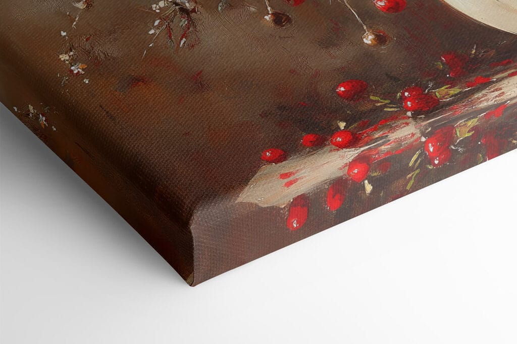 Vase with red flowers