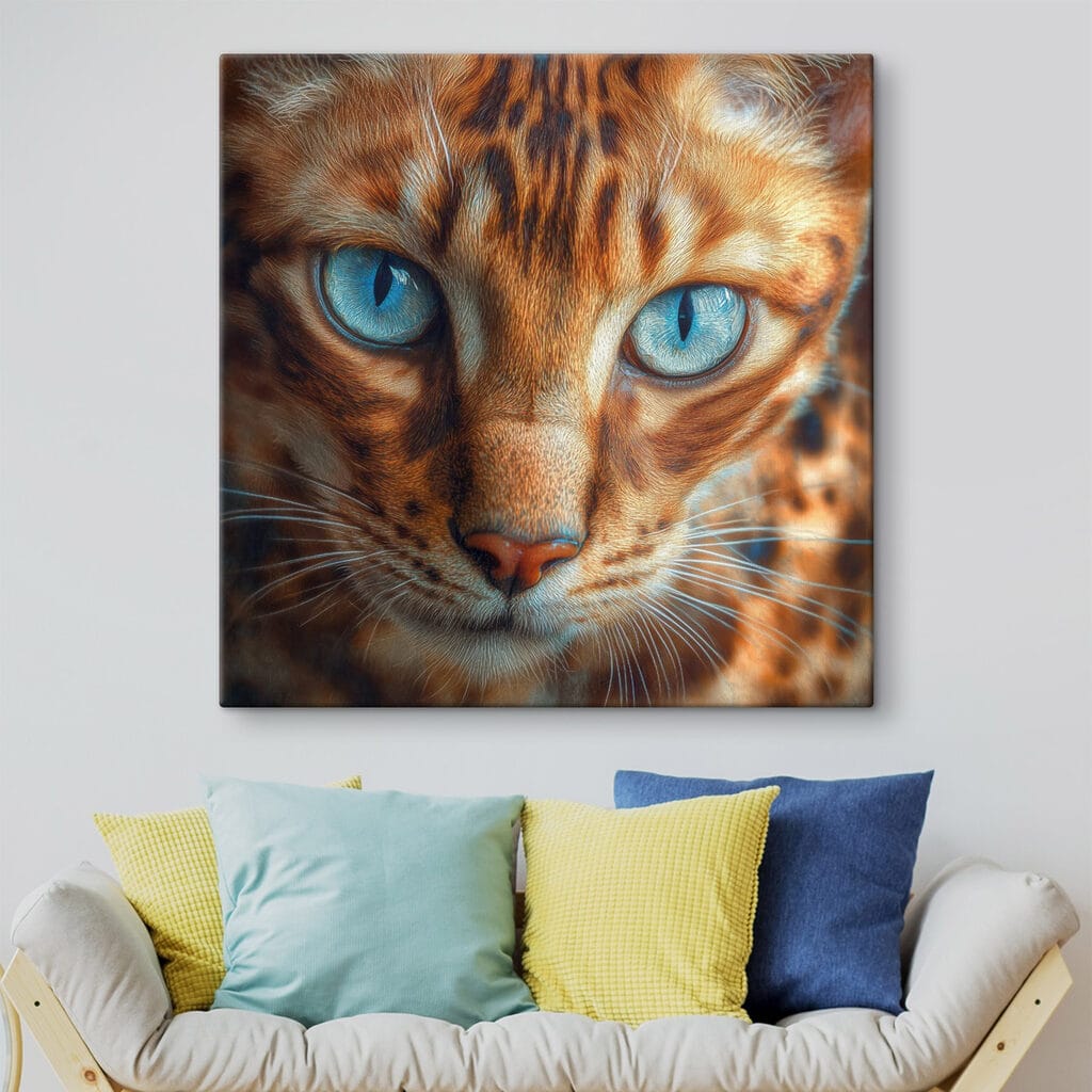 Majestic feline with striking eyes