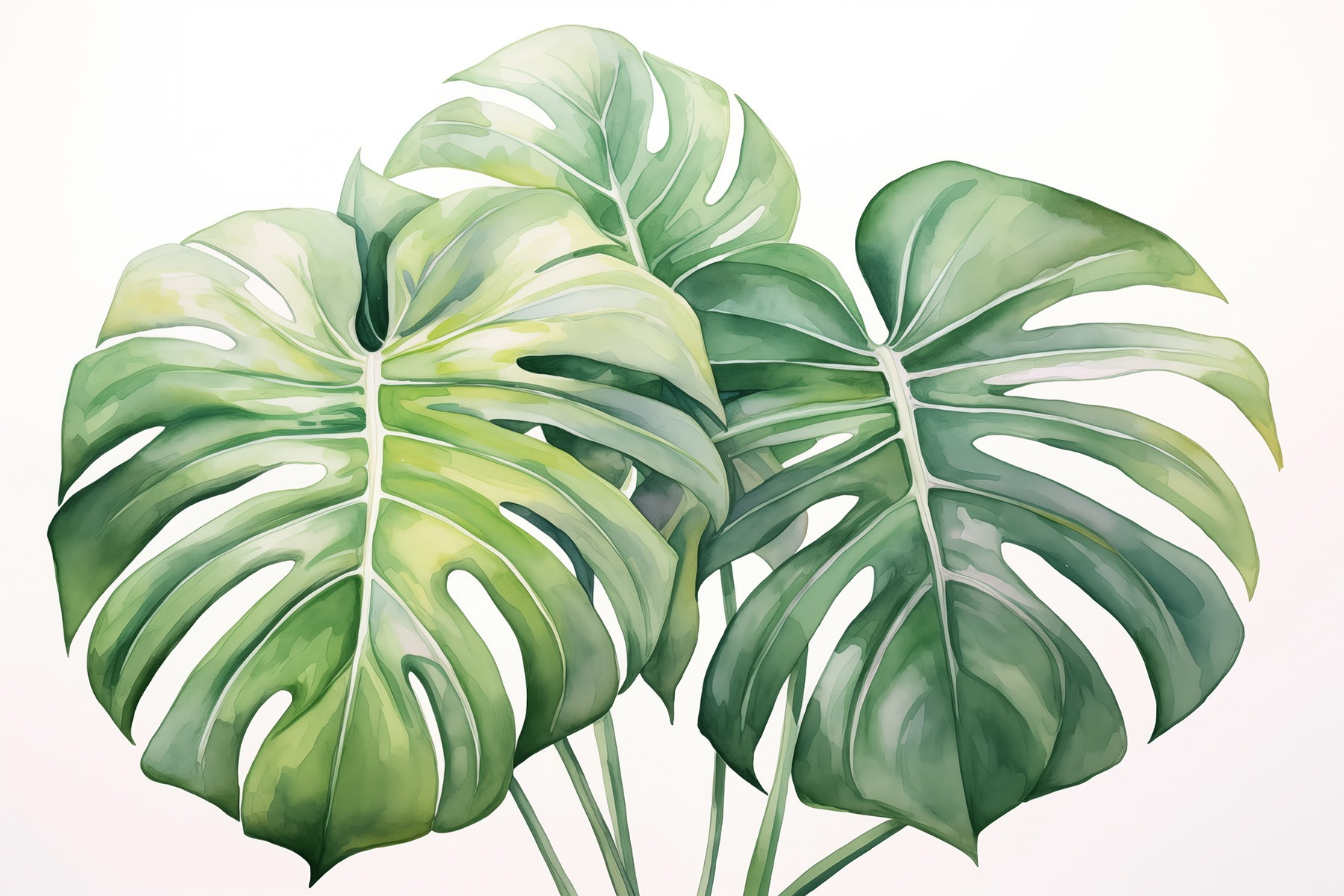 Group of green leaves