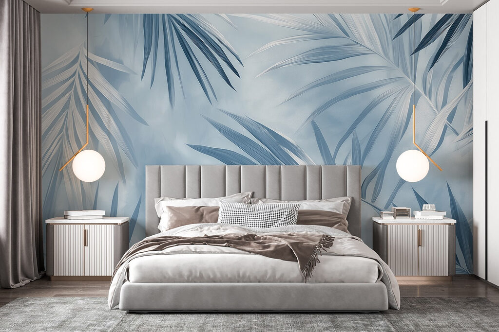 Soft leaves in cool tones Soft leaves in cool tones