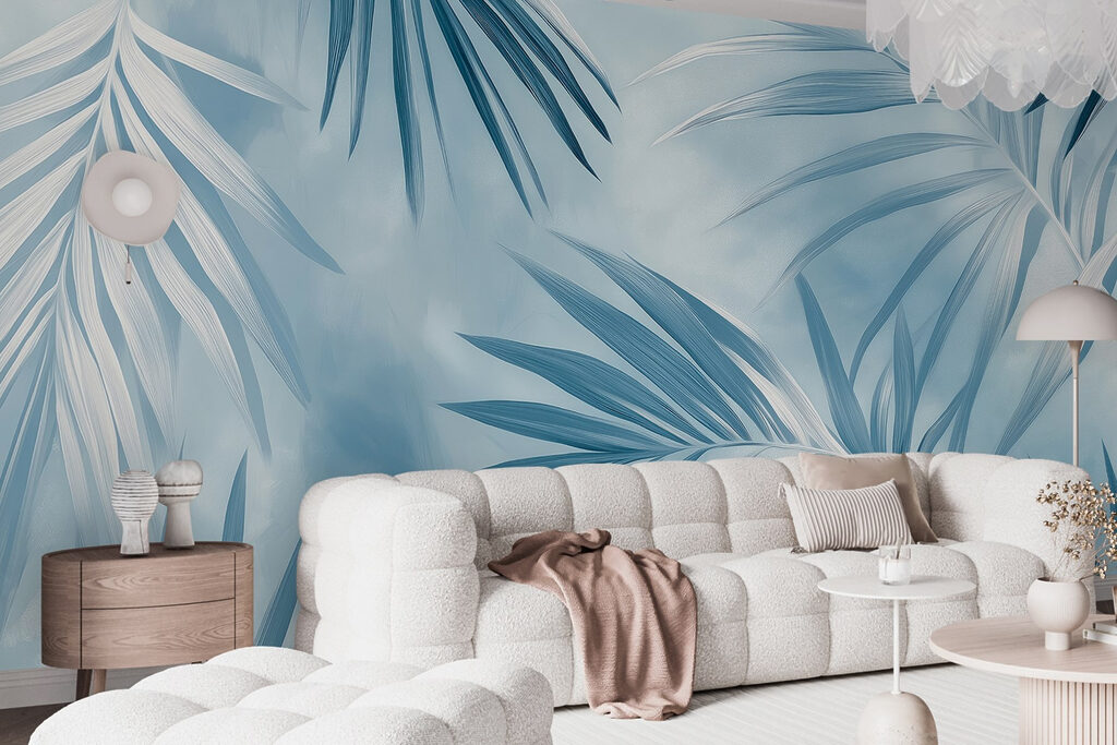 Soft leaves in cool tones Soft leaves in cool tones