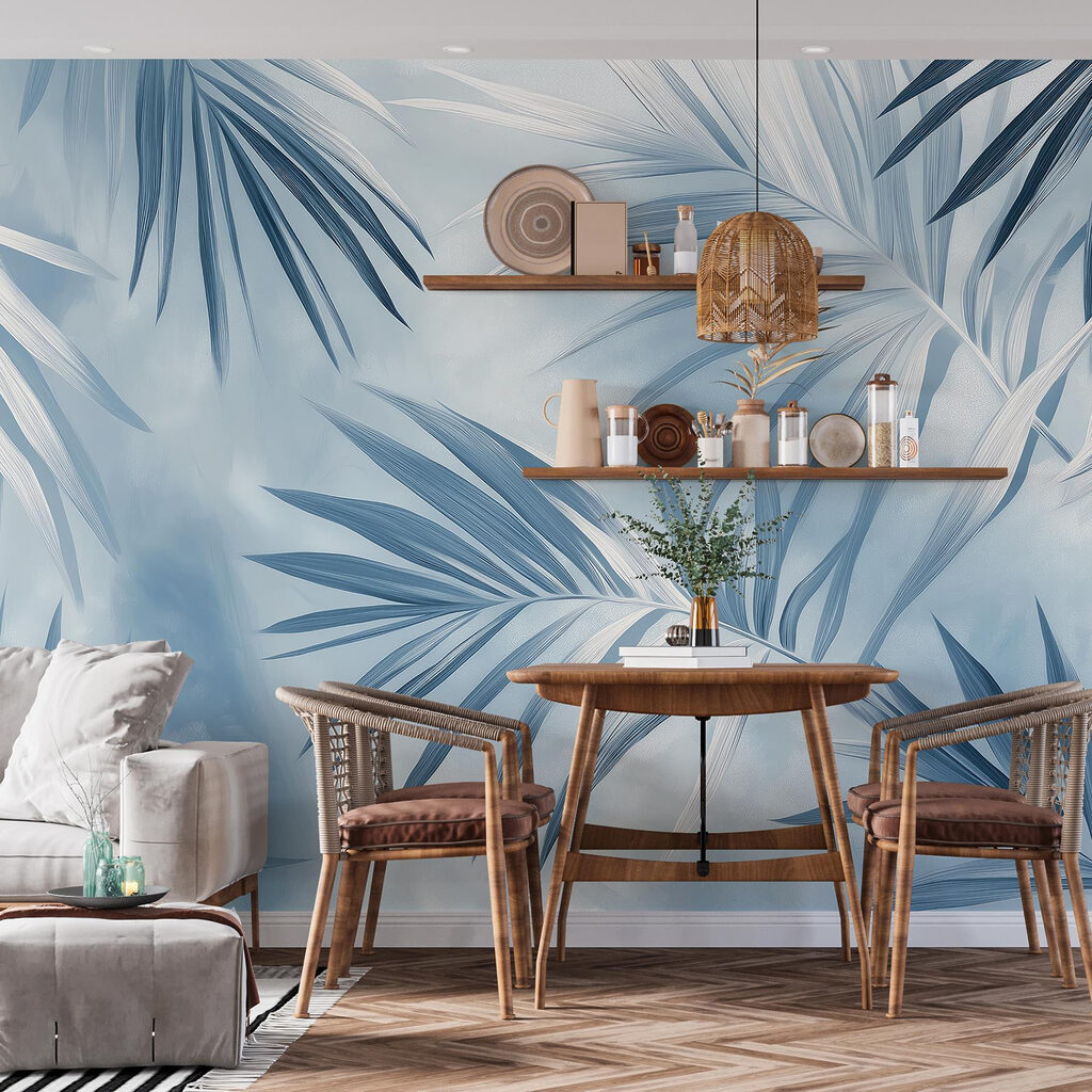 Soft leaves in cool tones Soft leaves in cool tones