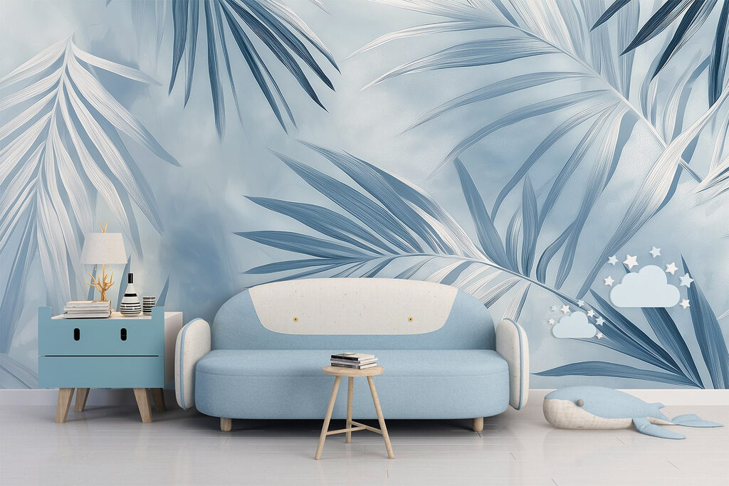 Soft leaves in cool tones Soft leaves in cool tones