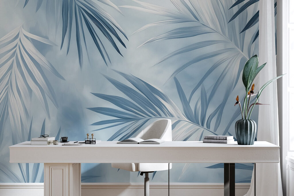 Soft leaves in cool tones Soft leaves in cool tones