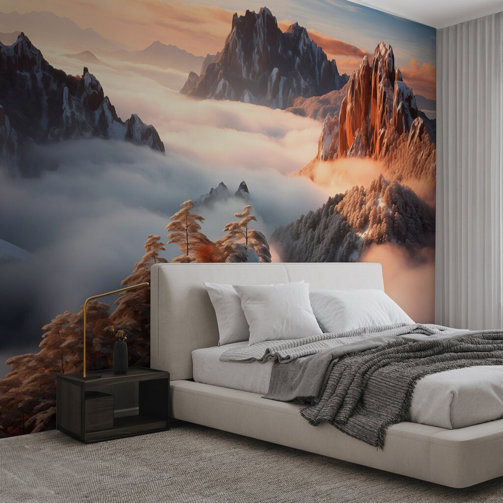 Гірський хребет зі снігом і хмарами w08807pib1ms 1024x1024 - Гірський хребет зі снігом і хмарами - tegory