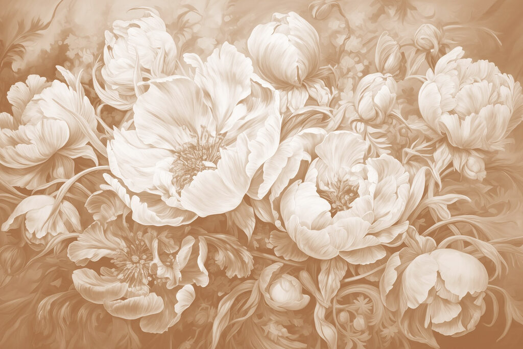 Delicate petals in soft hues