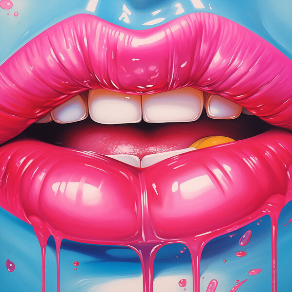 Luscious lips with a vibrant twist Luscious lips with a vibrant twist