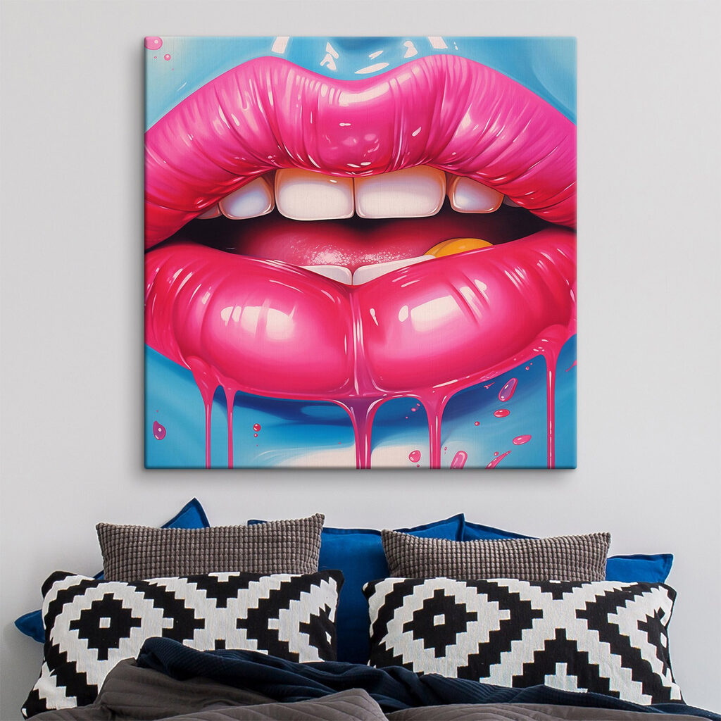 Luscious lips with a vibrant twist Luscious lips with a vibrant twist