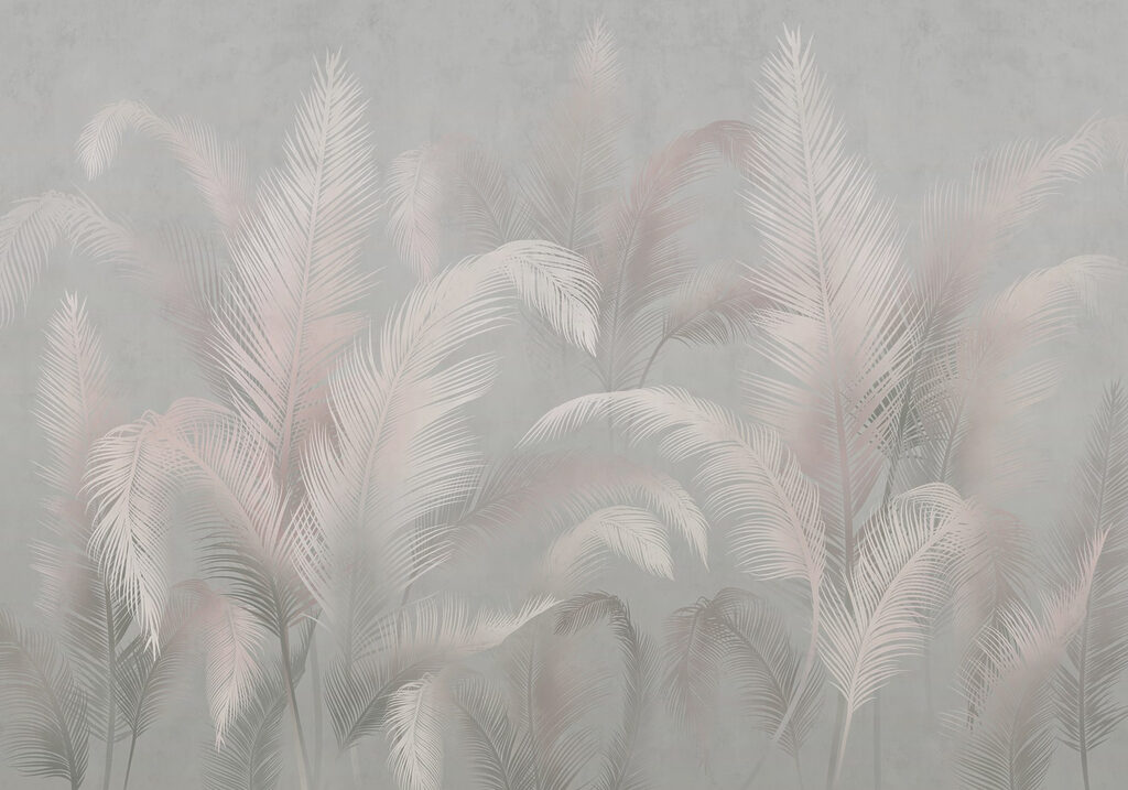 Soft palms in a muted background