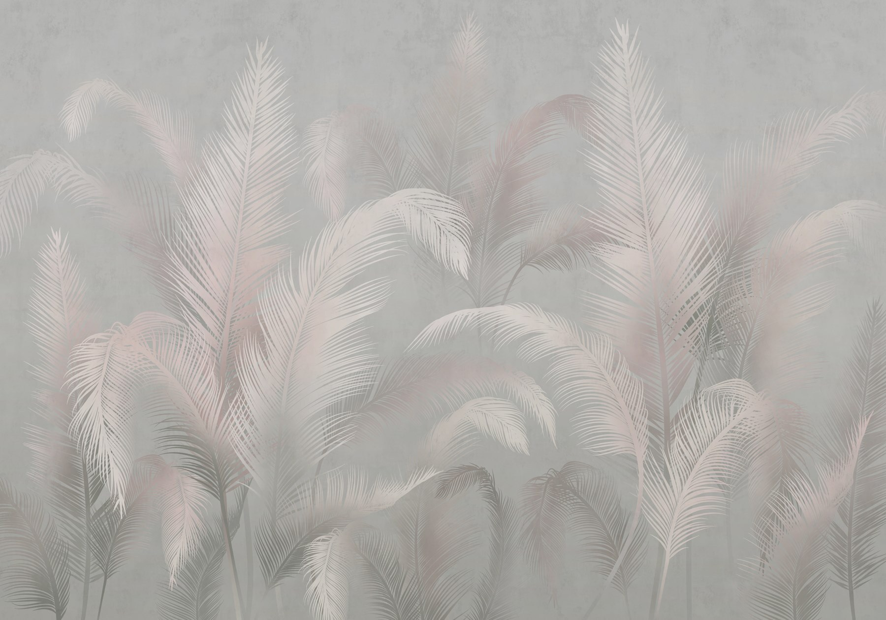 Soft palms in a muted background Soft palms in a muted background