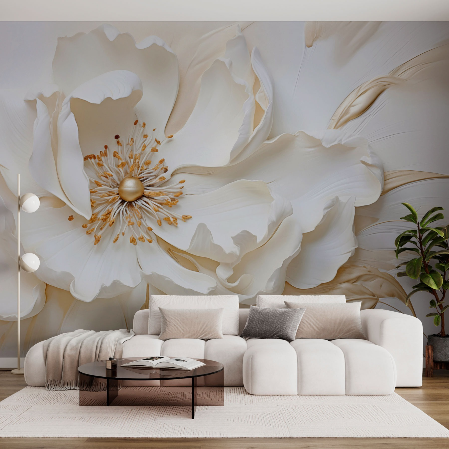 Delicate flower in soft hues