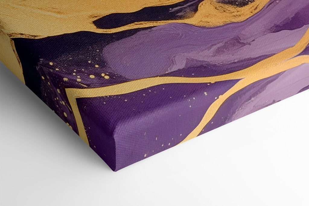 Abstract waves in deep hues