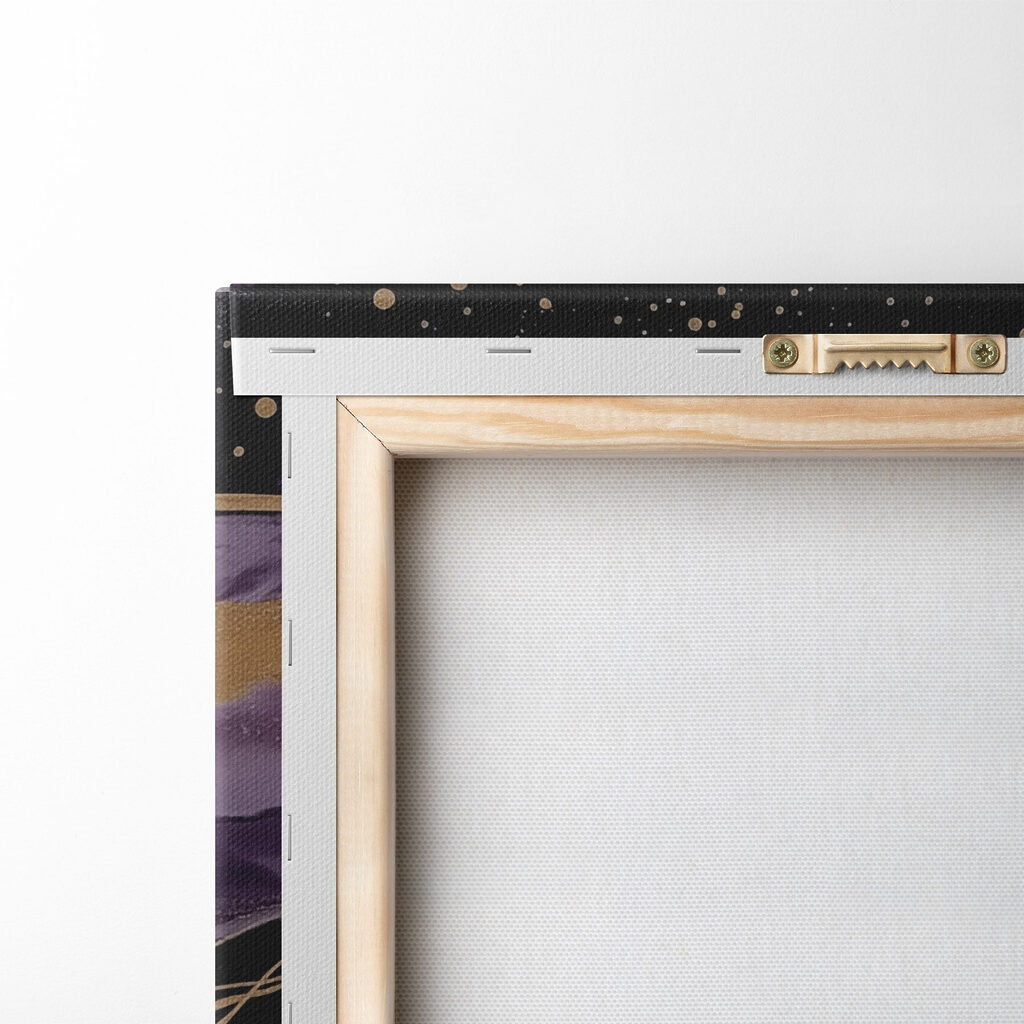 Abstract waves in deep hues