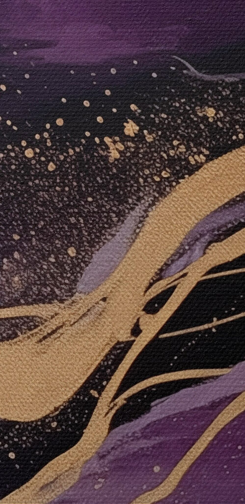 Abstract waves in deep hues