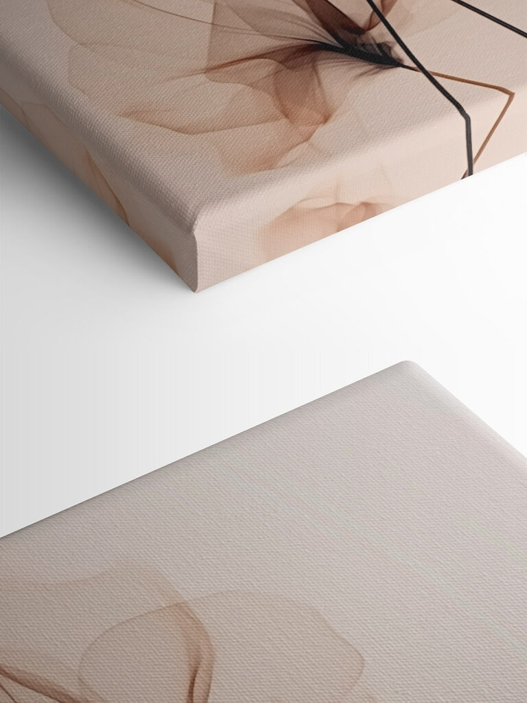 Delicate flow of translucent flowers