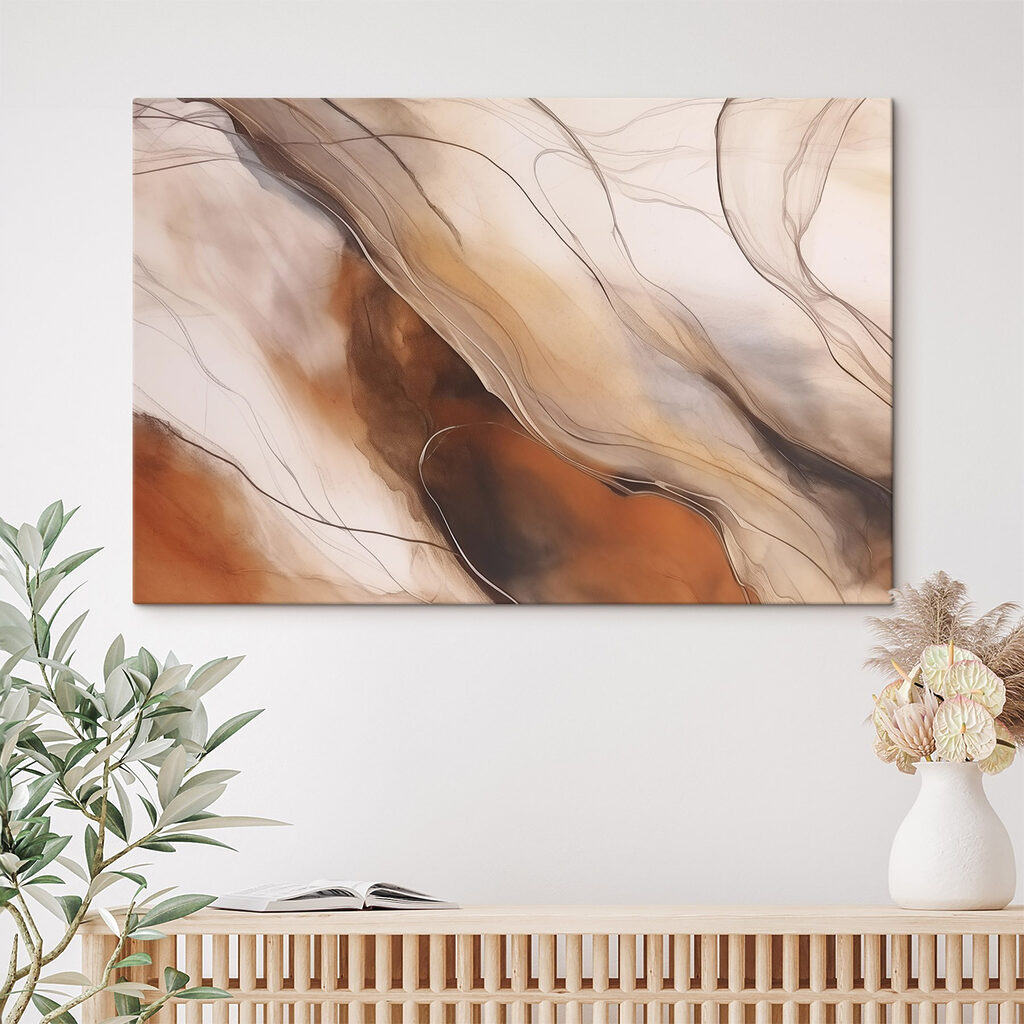Flowing lines in warm tones Flowing lines in warm tones