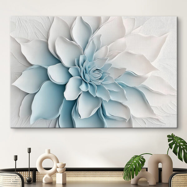White flower made of paper White flower made of paper