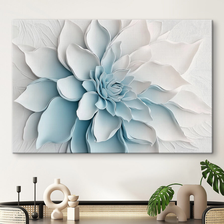 White flower made of paper White flower made of paper