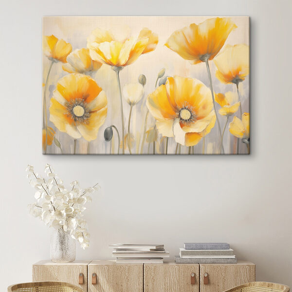 Painting of yellow flowers Painting of yellow flowers