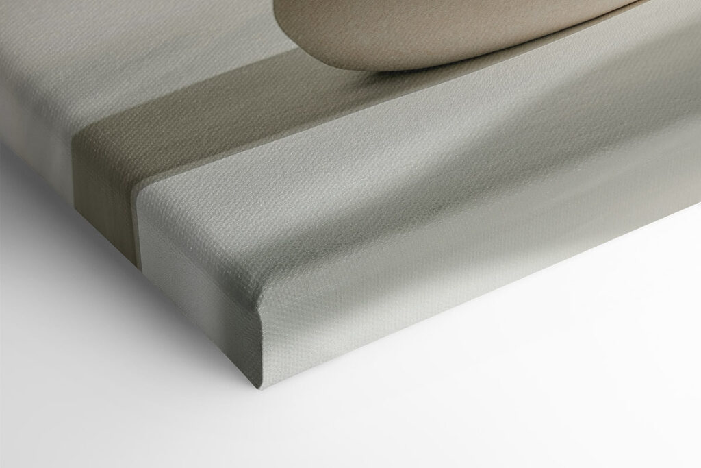 Stack of rocks on a white surface