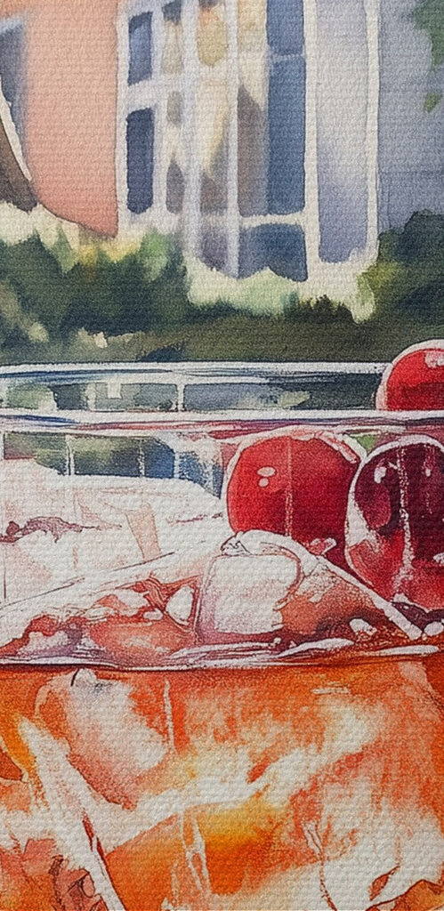 Glass of ice and cherries Glass of ice and cherries