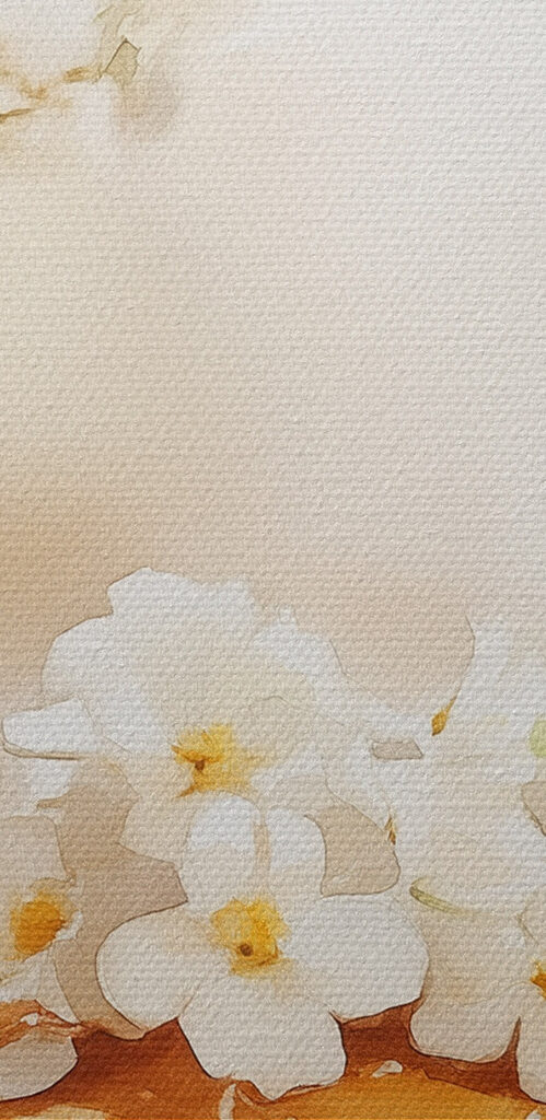 Stack of pancakes with flowers on top Stack of pancakes with flowers on top