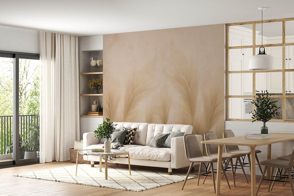 Group of feathers on a beige background Group of feathers on a beige background